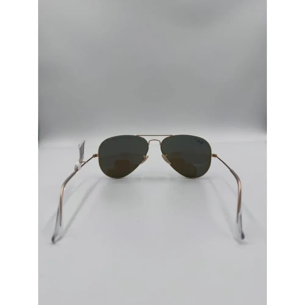 Ray-Ban RB3025 Aviator Matte Arista Blue Mirror Lens 58mm New With Box